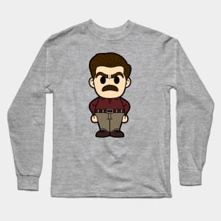 Ron Swanson Long Sleeve T-Shirt